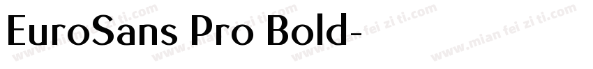 EuroSans Pro Bold字体转换